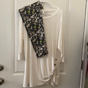 Emerald Women’s 1X Top, Leggings Depot Plus Size Legging 14-22 Outfit 2 piece